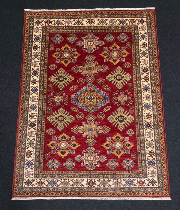 Handknuten fine Kazak‑matta — 205×154 cm