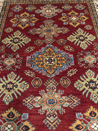 Handknuten fine Kazak‑matta — 205×154 cm