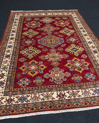 Handknuten fine Kazak‑matta — 205×154 cm