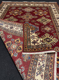 Handknuten fine Kazak‑matta — 205×154 cm