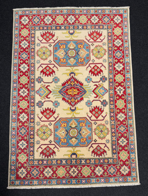 Handknuten Kazak‑matta — 178 × 119 cm