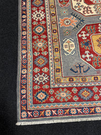 Handknuten Kazak‑matta — 178 × 125 cm