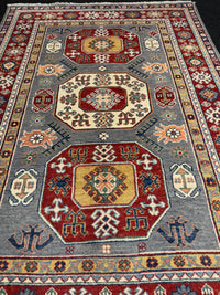 Handknuten Kazak‑matta — 178 × 125 cm