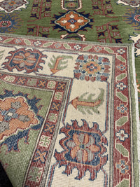 Handknuten Kazak‑matta — 208 × 150 cm