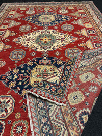 Handknuten Kazak‑matta — 235 × 170 cm