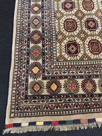 Mawri Gul Afghan Handknuten Matta  — 280 × 190 cm