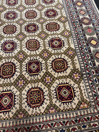 Mawri Gul Afghan Handknuten Matta  — 280 × 190 cm