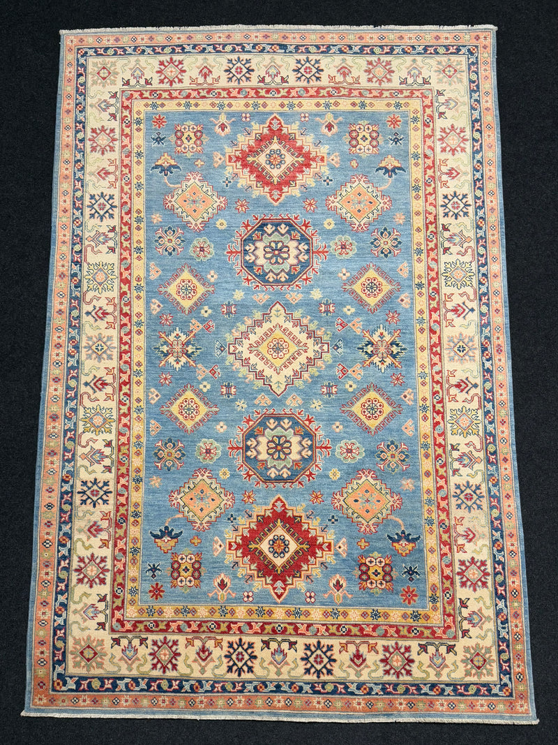 Handknuten Kazak‑matta — 279 × 173 cm