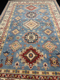 Handknuten Kazak‑matta — 279 × 173 cm