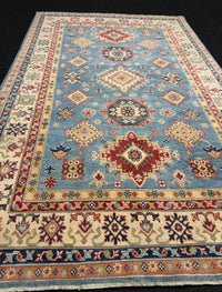 Handknuten Kazak‑matta — 279 × 173 cm