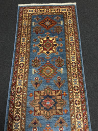 Handknuten fine Kazak‑matta — 188× 60 cm