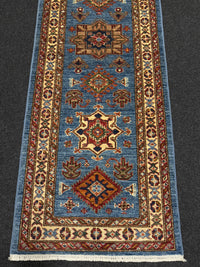 Handknuten fine Kazak‑matta — 188× 60 cm
