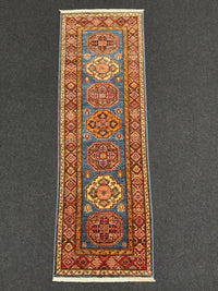 Handknuten fine Kazak‑matta — 181× 60 cm