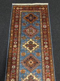 Handknuten fine Kazak‑matta — 175 × 58 cm