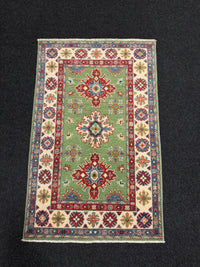 Handknuten Kazak‑matta — 125 × 78 cm