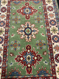 Handknuten Kazak‑matta — 125 × 78 cm