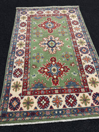 Handknuten Kazak‑matta — 125 × 78 cm