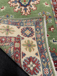 Handknuten Kazak‑matta — 125 × 78 cm