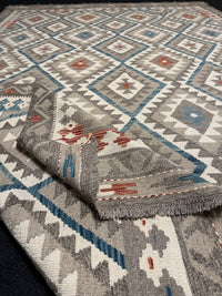 Handvävd Ull kelimmatta - 311 x 210 cm