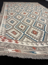 Handvävd Ull kelimmatta - 311 x 210 cm