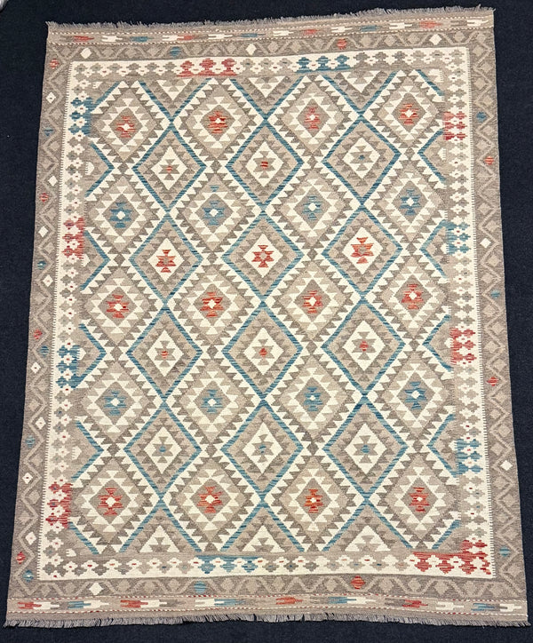 Handvävd Ull kelimmatta - 303 x 220 cm