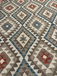 Handvävd Ull kelimmatta - 303 x 220 cm