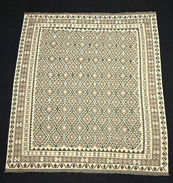 Handvävd Ull kelimmatta - 302 x 256 cm