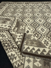 Handvävd Ull kelimmatta - 296 x 244 cm