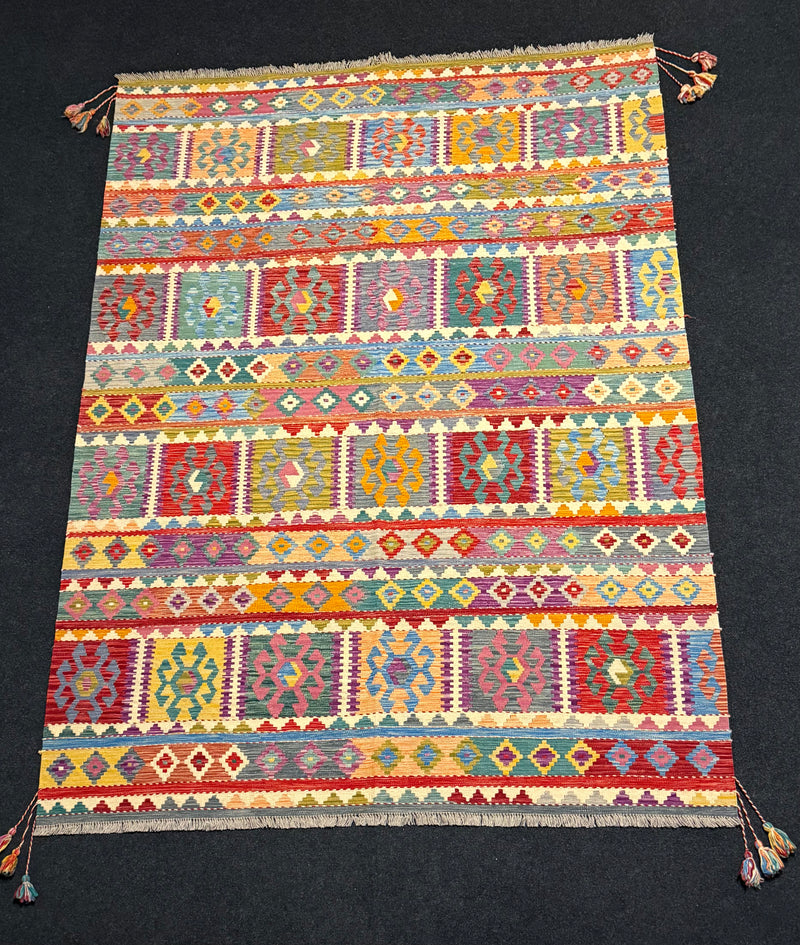 Handvävd Ull kelimmatta - 296 x 208 cm