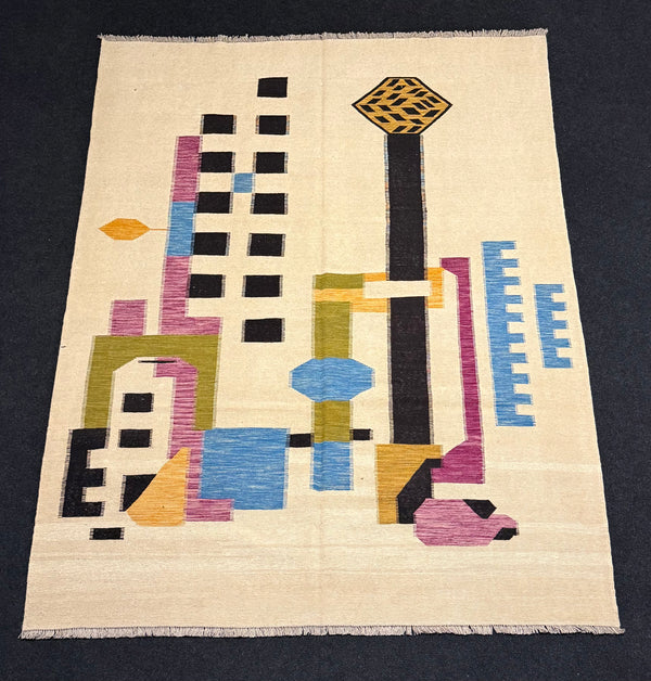 Handvävd Ull kelimmatta - 296 x 210 cm