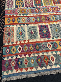 Handvävd Ull kelimmatta - 283 x 205 cm