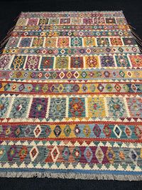 Handvävd Ull kelimmatta - 283 x 205 cm