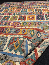 Handvävd Ull kelimmatta - 283 x 205 cm