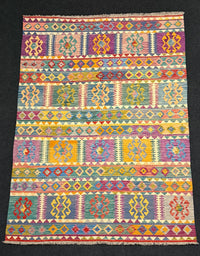 Handvävd Ull kelimmatta - 298 x 198 cm