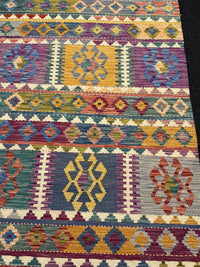 Handvävd Ull kelimmatta - 298 x 198 cm