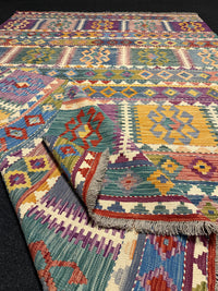 Handvävd Ull kelimmatta - 298 x 198 cm