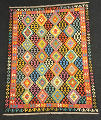 Handvävd Ull kelimmatta - 296 x 203 cm