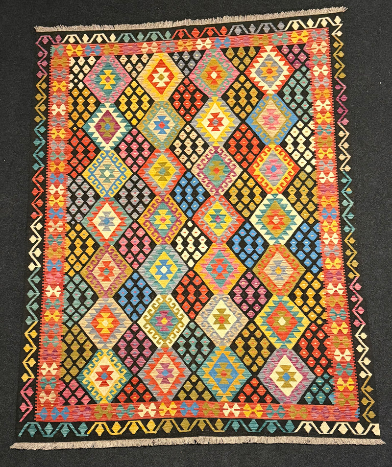 Handvävd Ull kelimmatta - 296 x 203 cm