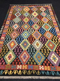 Handvävd Ull kelimmatta - 296 x 203 cm