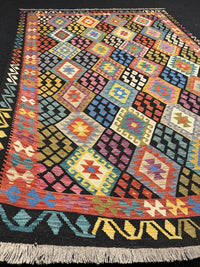 Handvävd Ull kelimmatta - 296 x 203 cm