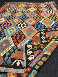 Handvävd Ull kelimmatta - 296 x 203 cm