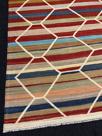 Handvävd Ull kelimmatta - 296 x 253 cm