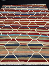 Handvävd Ull kelimmatta - 296 x 253 cm