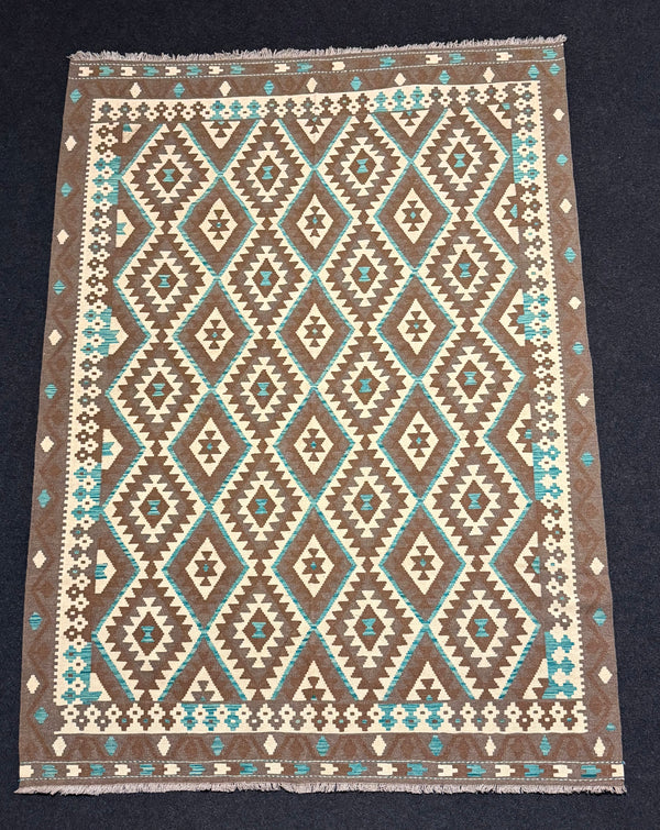 Handvävd Ull kelimmatta - 301 x 203 cm