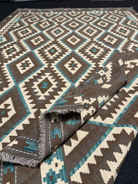 Handvävd Ull kelimmatta - 301 x 203 cm