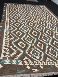 Handvävd Ull kelimmatta - 292 x 200 cm