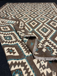 Handvävd Ull kelimmatta - 292 x 200 cm
