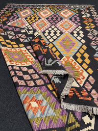 Handvävd Ull kelimmatta - 241 x 172 cm