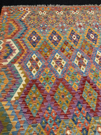 Handvävd Ull kelimmatta - 264 x 182 cm