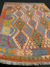 Handvävd Ull kelimmatta - 235 x 177 cm